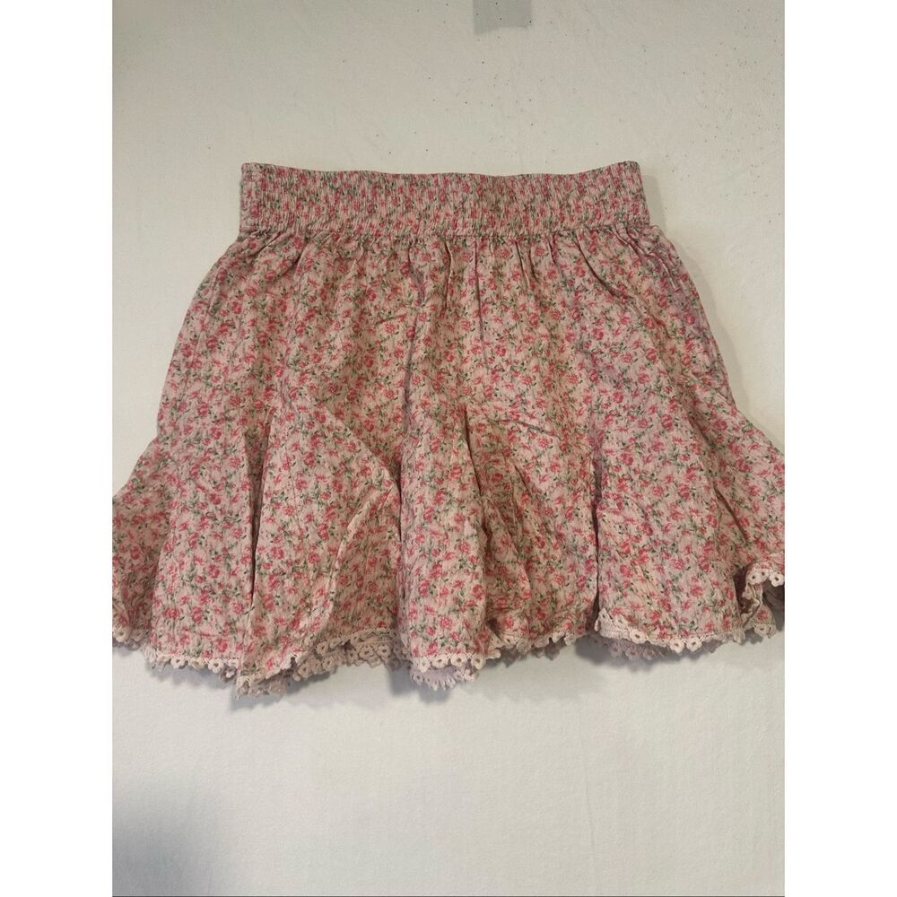 Show Me Your Mumu Charm Mini Skirt in Little Rose Floral, size XS - Picture 2 of 7
